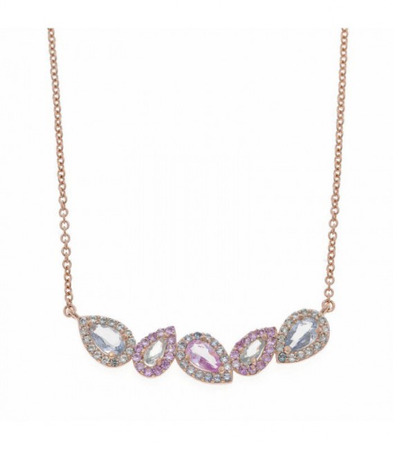 Collar Salvatore en plata rosa - 136C0100