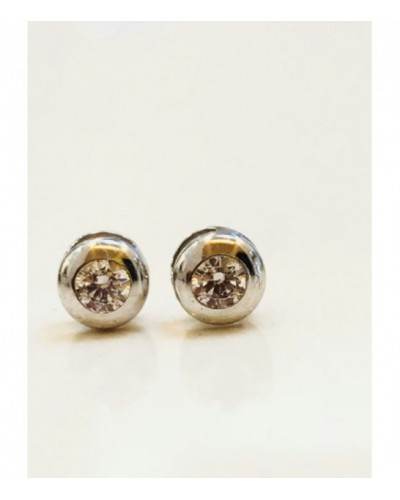 Pendientes oro blanco - OBPDZ00689/4