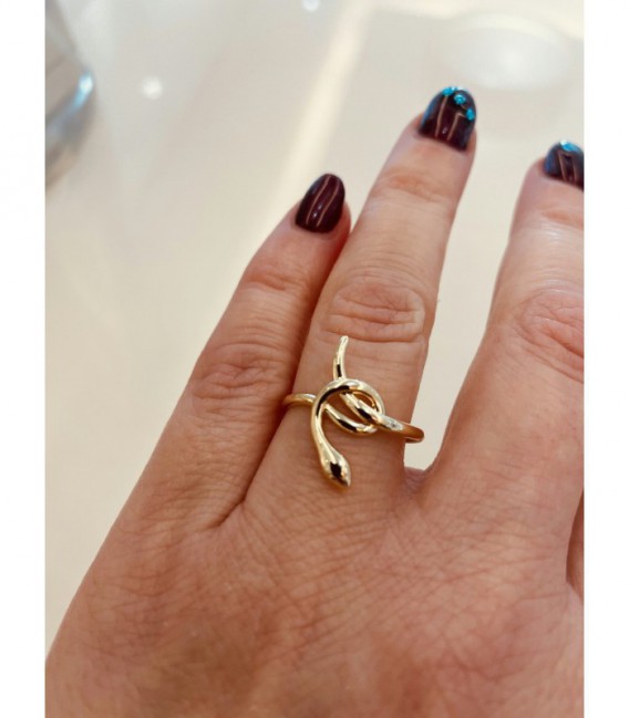 Anillo con baño de oro - 137688